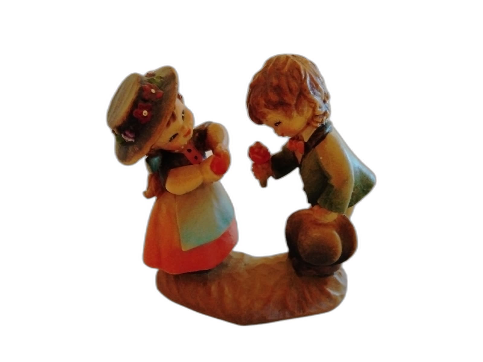 A-165 - Boy Offering Rose to Girl with Heart - Photo 1