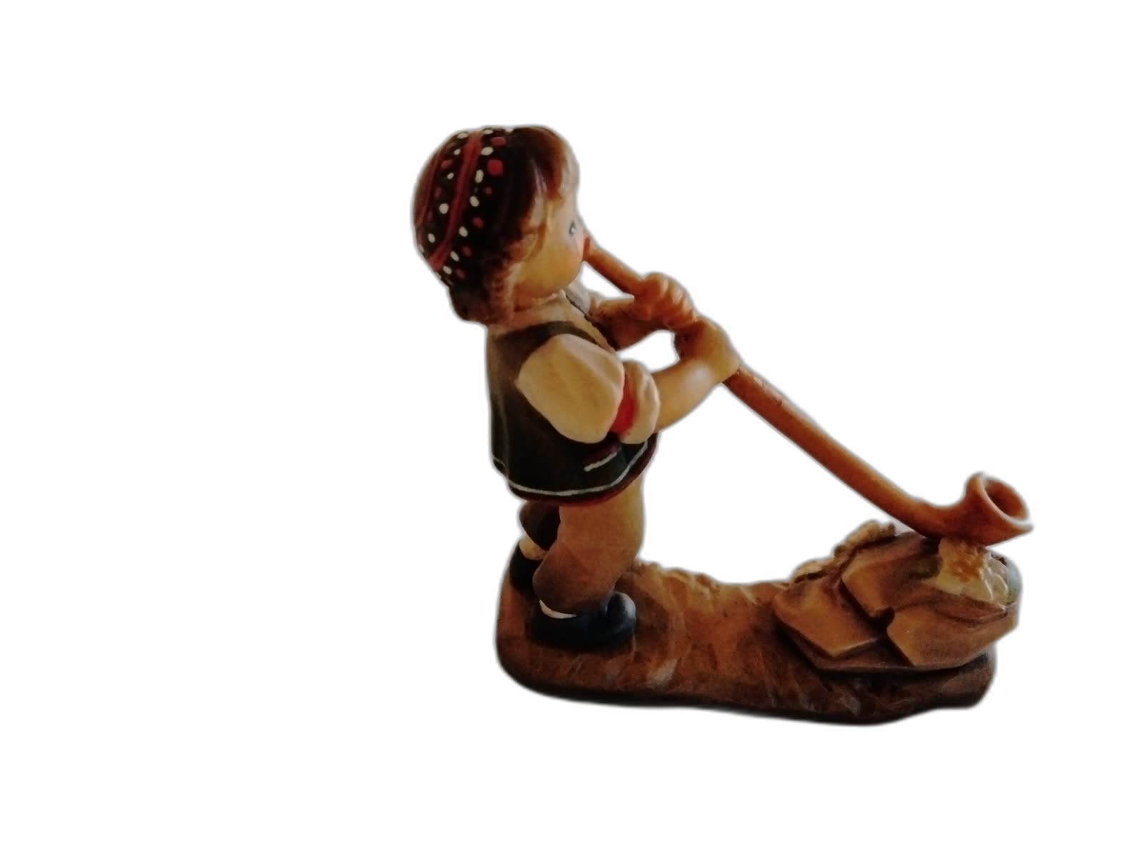 A-167 - Boy Playing an Alpine Horn - Photo 2