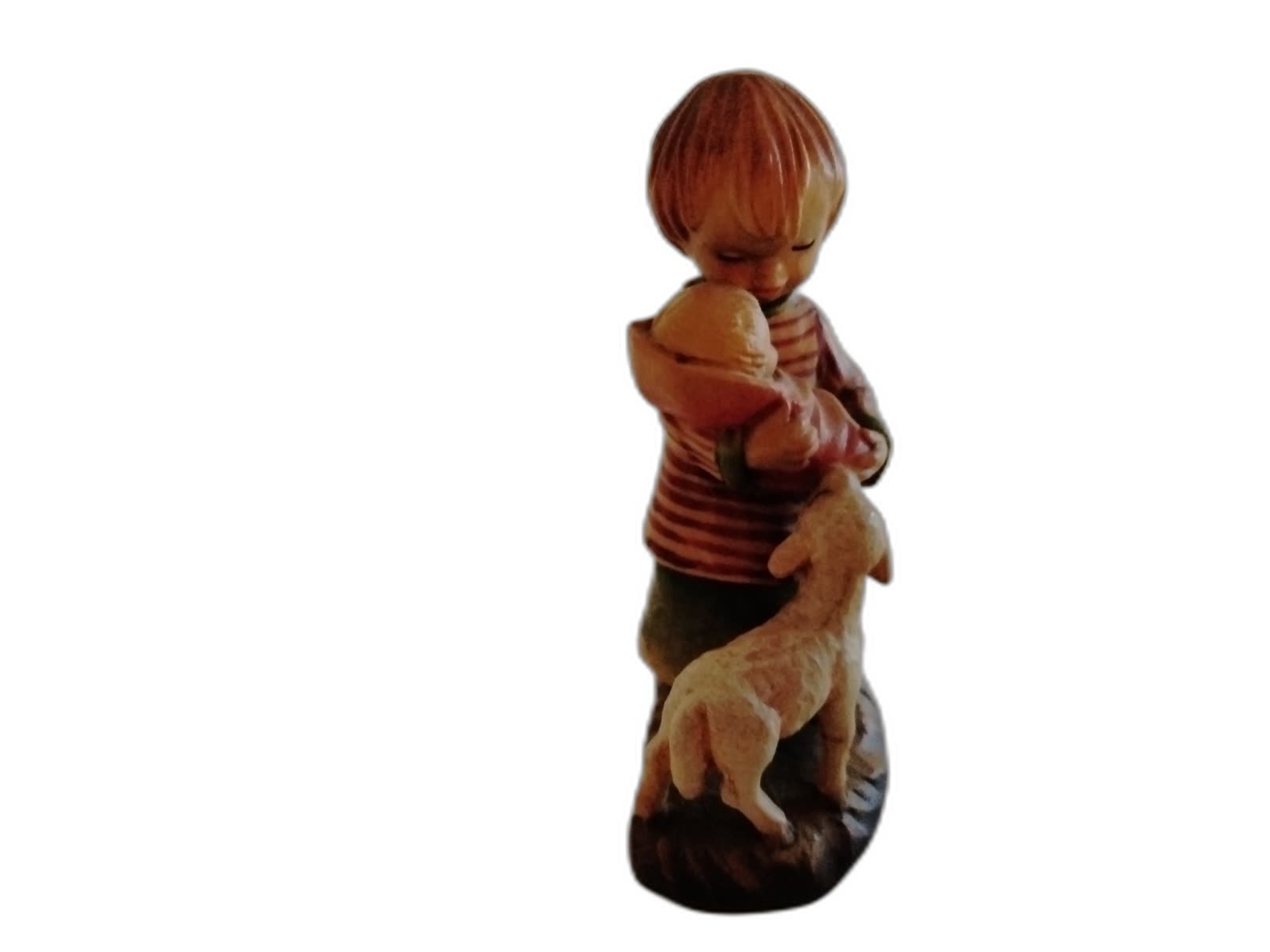 A-196 - Girl Holding a Baby with Lamb - Photo 2