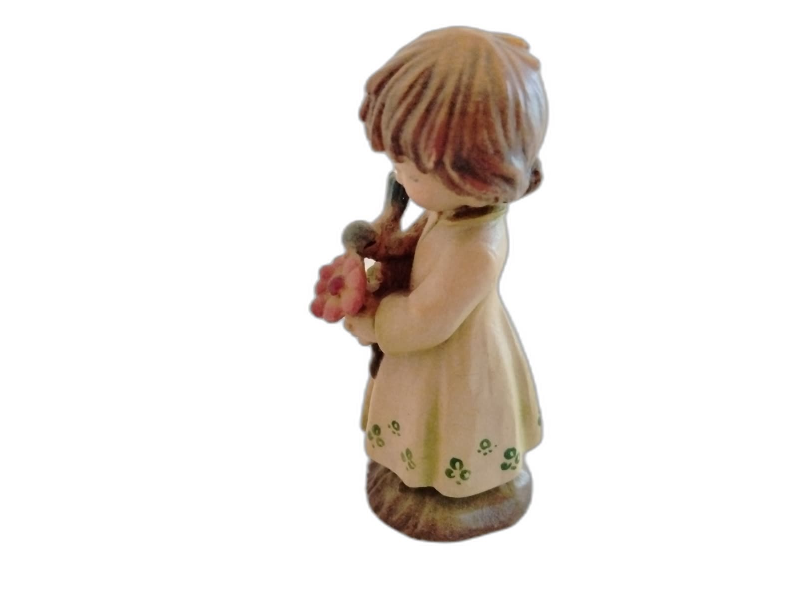 A-202 - Girl Holding a Flower with Bird - Photo 2