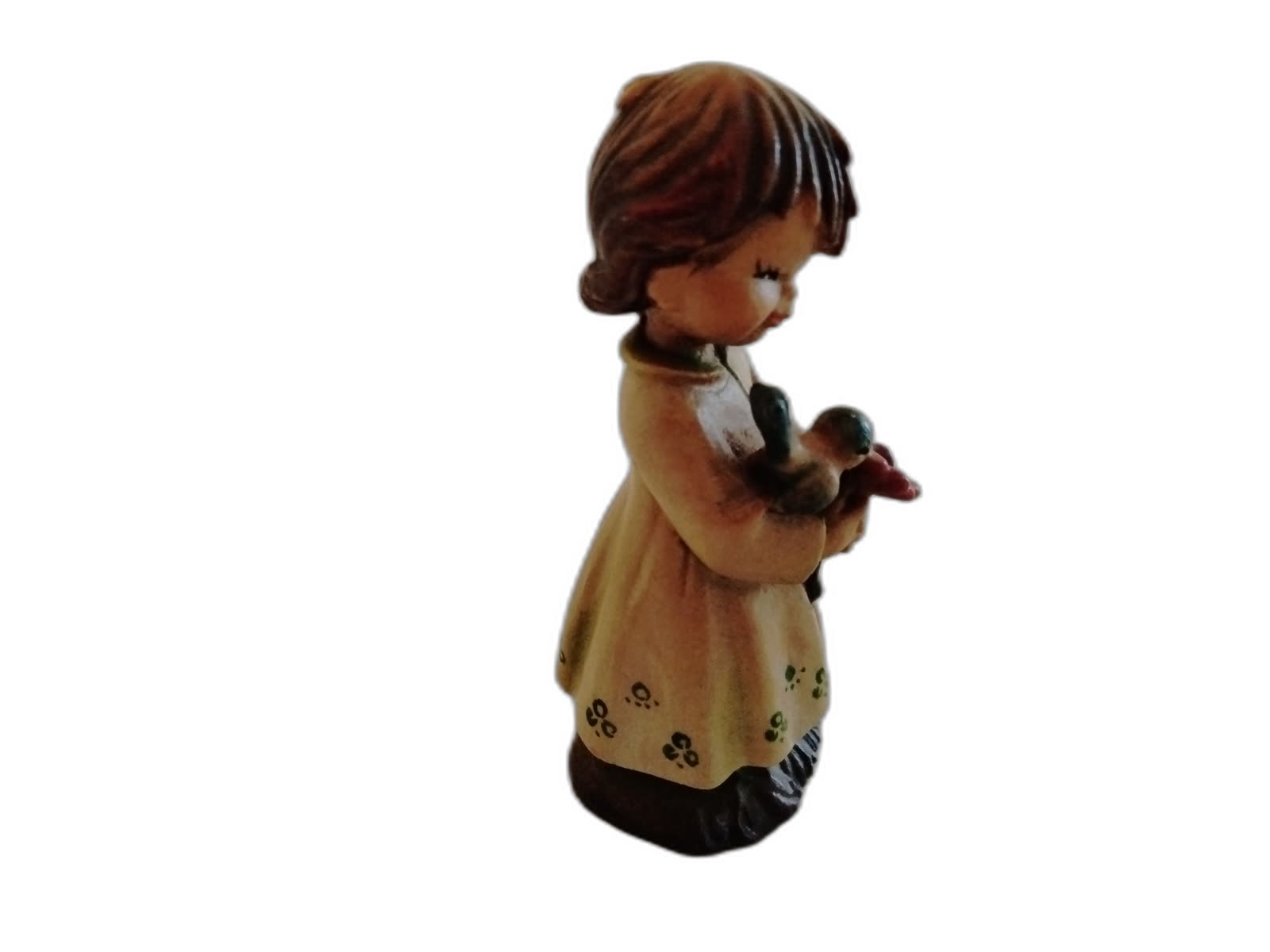 A-202 - Girl Holding a Flower with Bird - Photo 3