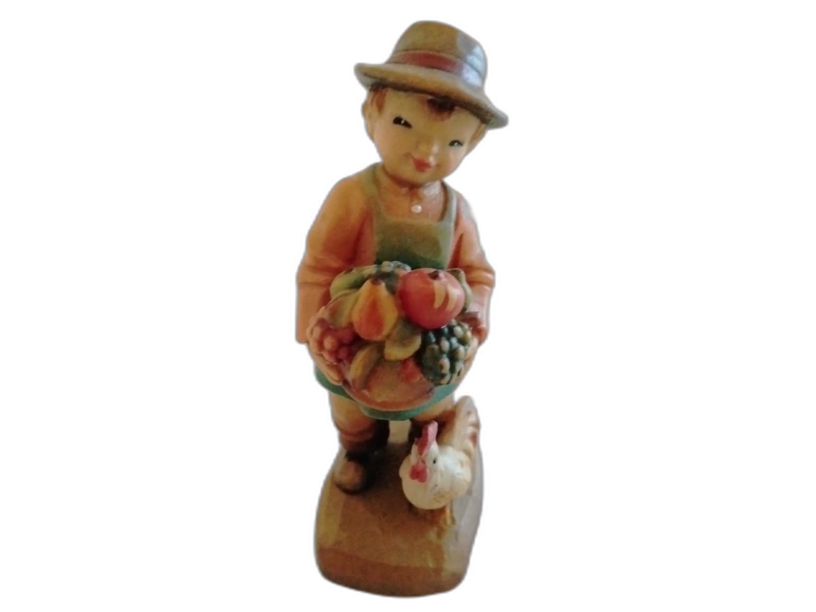 A-209 - Farmer with Fruit Basket and Chicken - Photo 1