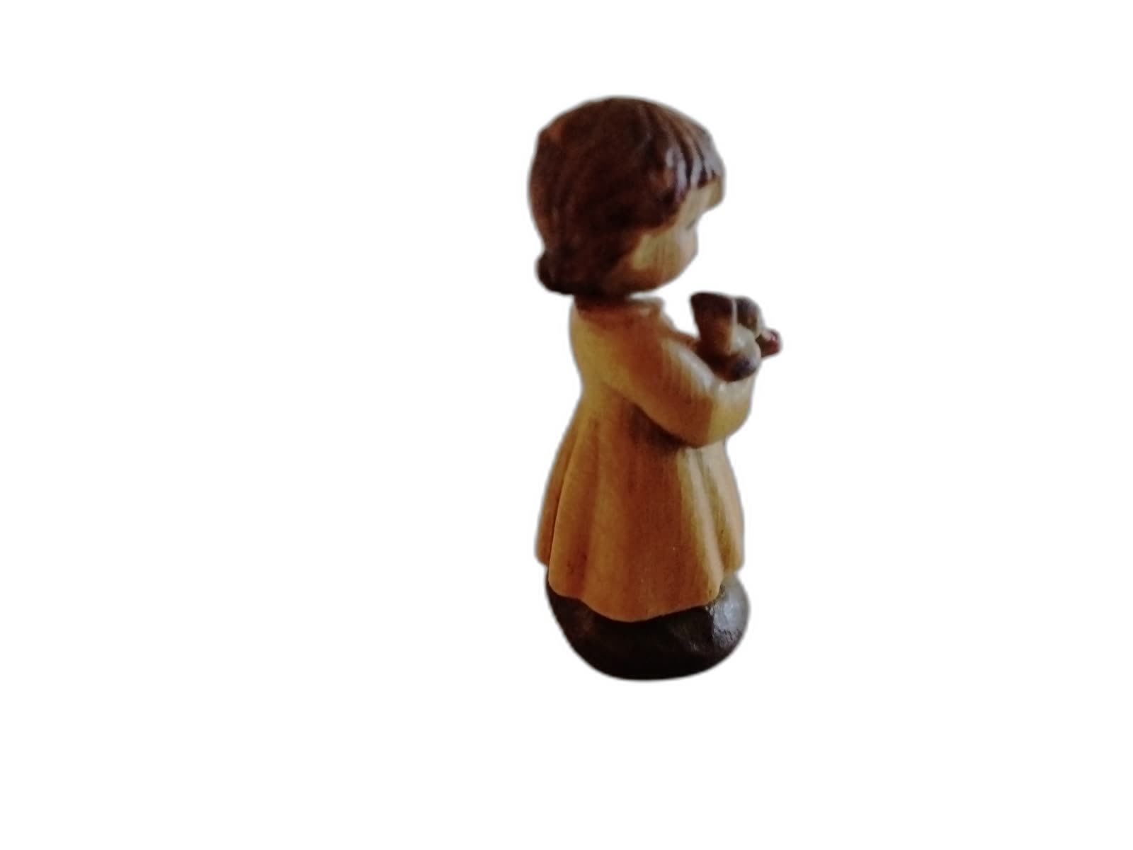 A-218 - Miniature Girl Holding Flower with Bird - Photo 2
