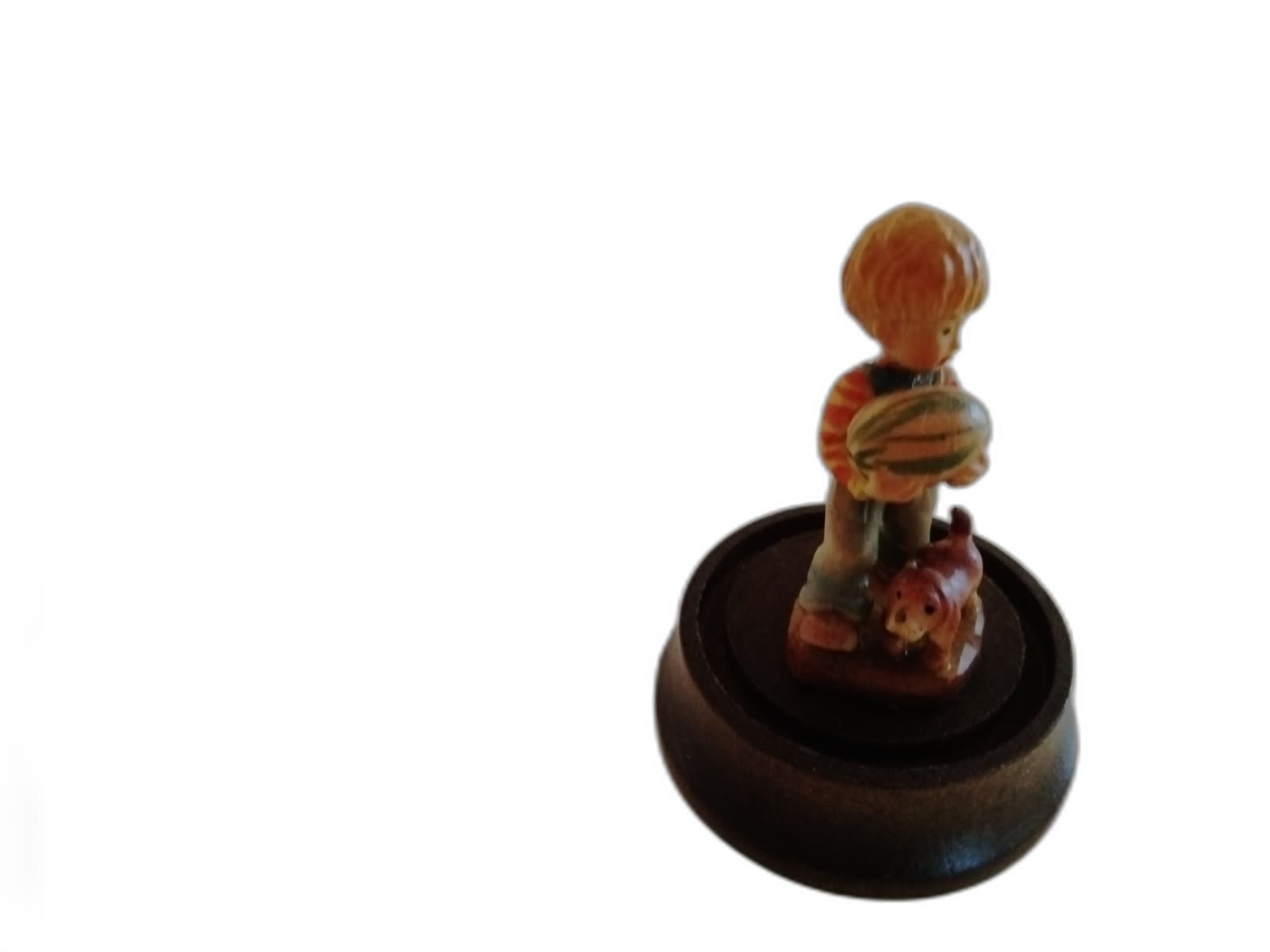 A-220 - Miniature Boy with Watermelon and Dog - Photo 1