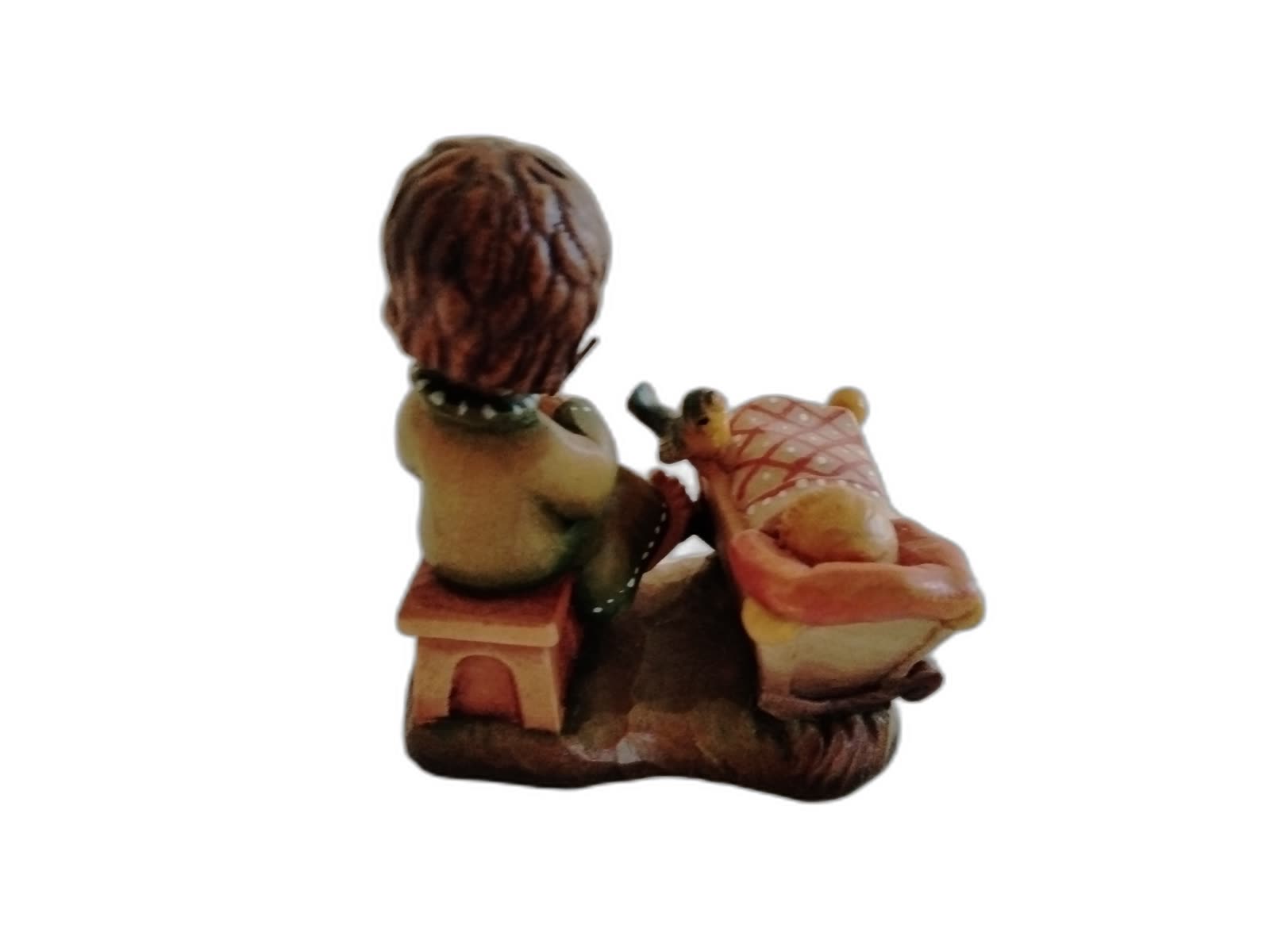 A-224 - Girl Knitting beside Baby Cradle - Photo 4