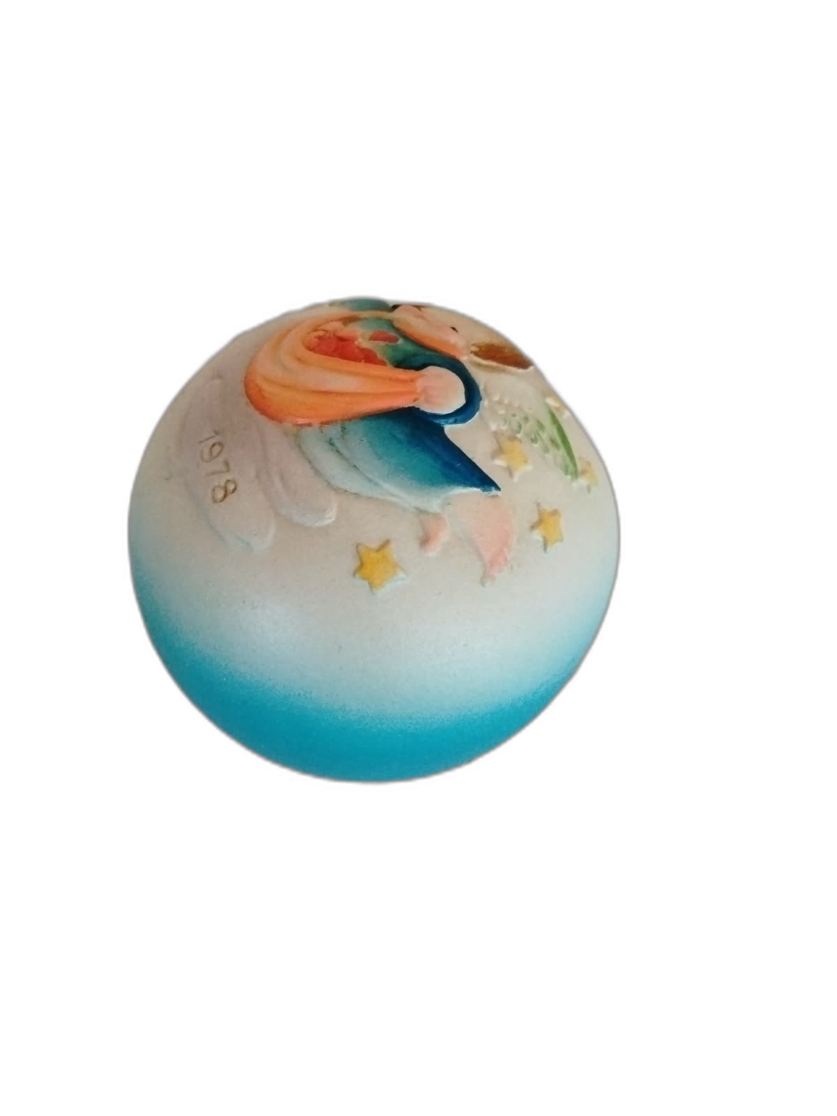 A-228 - Angel Dropping Hearts Ball Ornament - Photo 2
