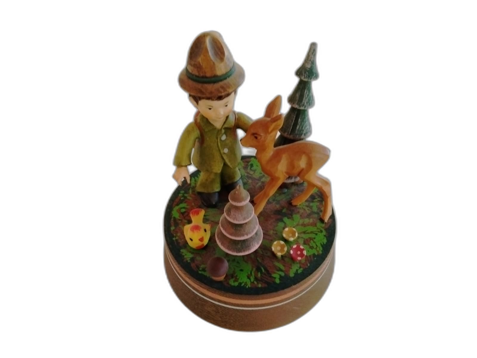 A-235 - Boy with Deer Music Box - Photo 1