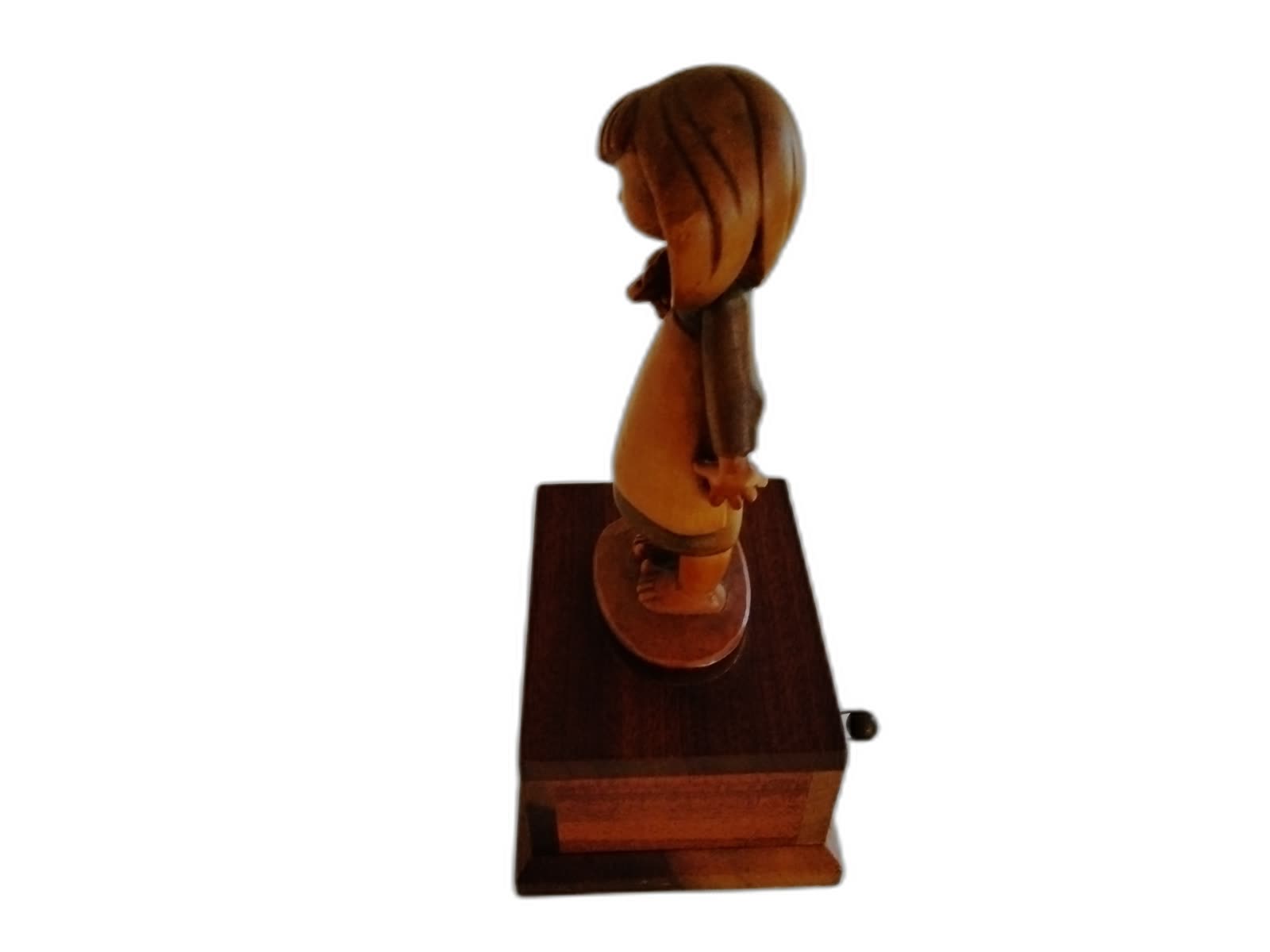 A-238 - Girl Holding Flower Music Box - Muted Colorway - Photo 3