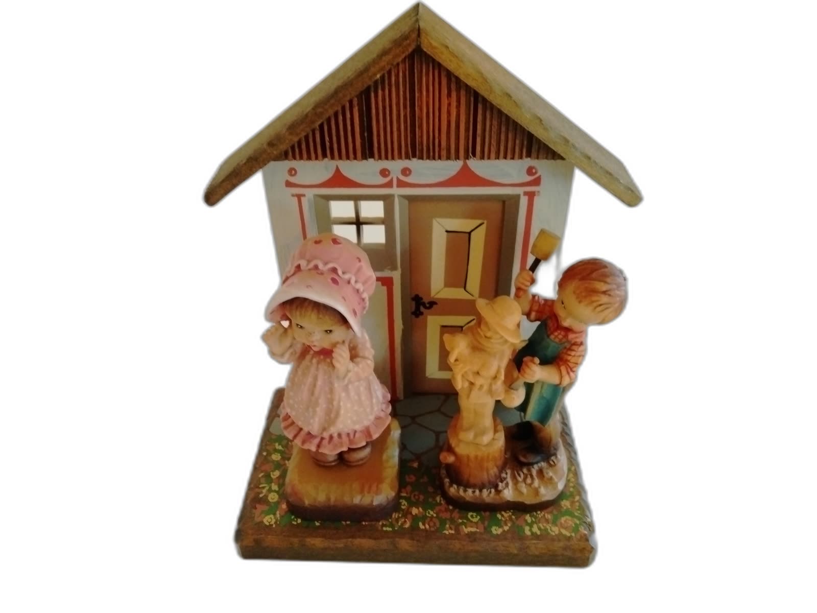 A-242 - Woodcarver Boy and Girl Display Set - Photo 1