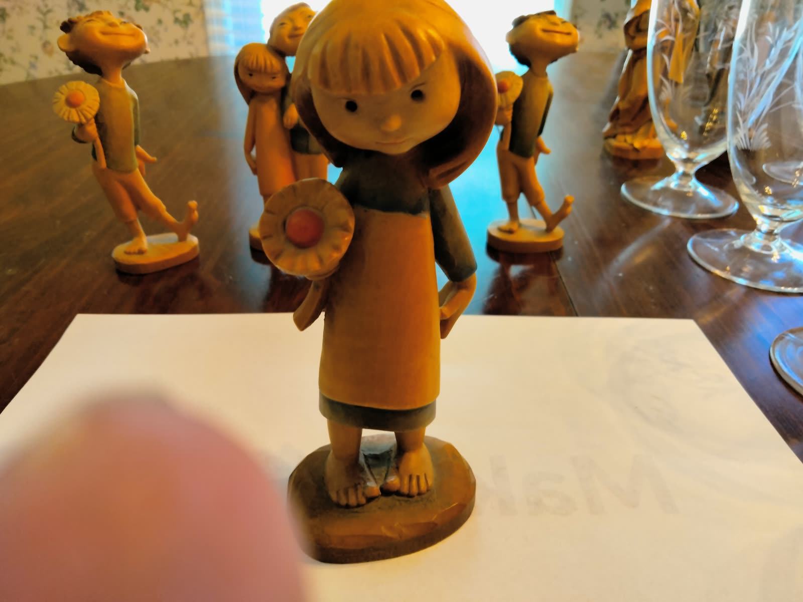 A-053 Girl w/ Flower (Alpine Style) image 2