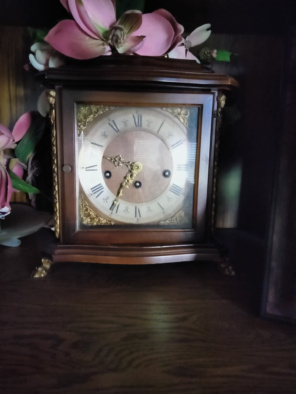 CL-007 Wood Mantel Clock image 1