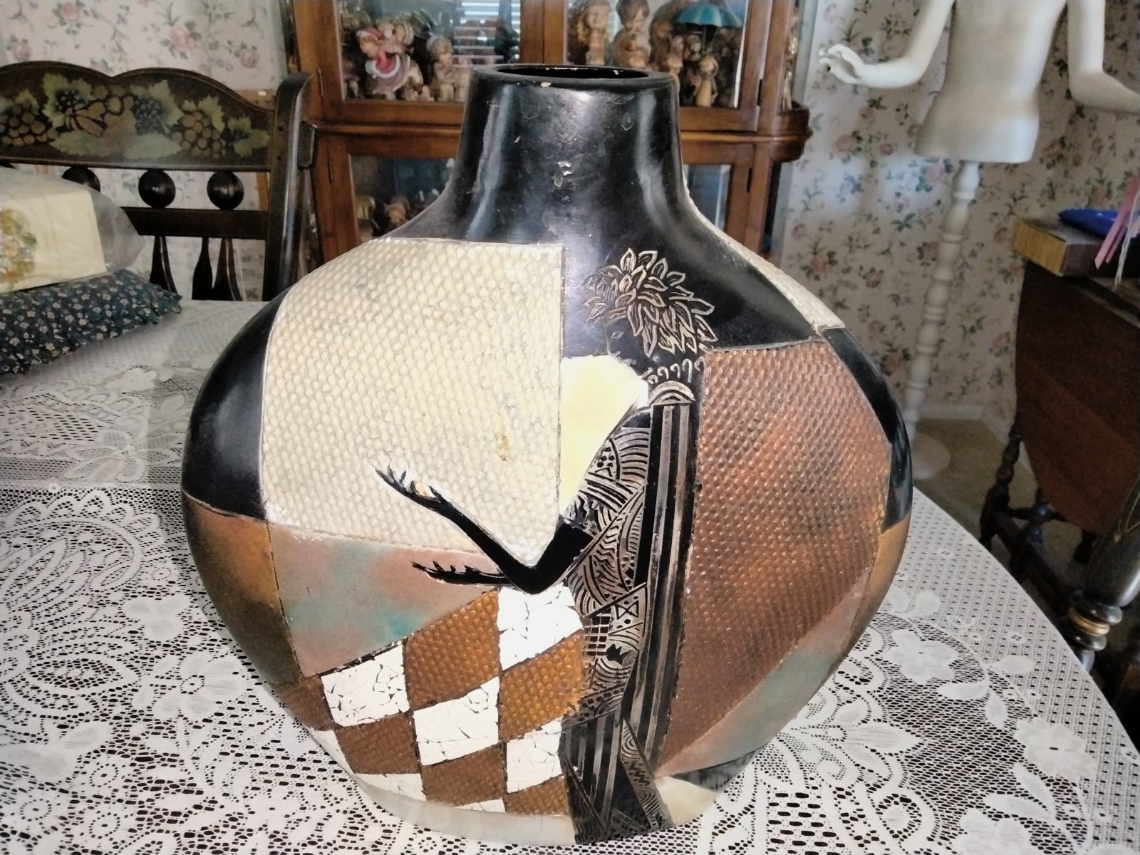 FL-001 Large Decorative Ceramic Vase image 1