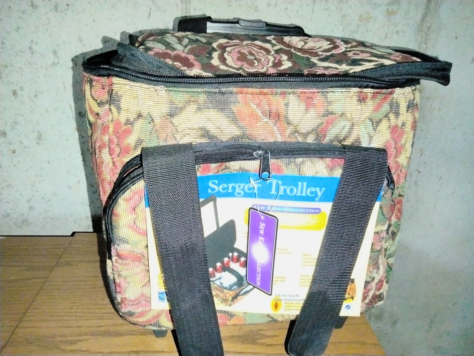 MS-019 Floral Rolling Serger Trolley image 2