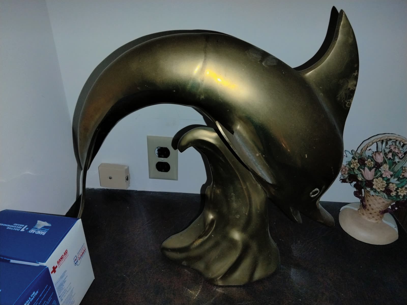 MS-005 Large Dolphin Sculpture image 1