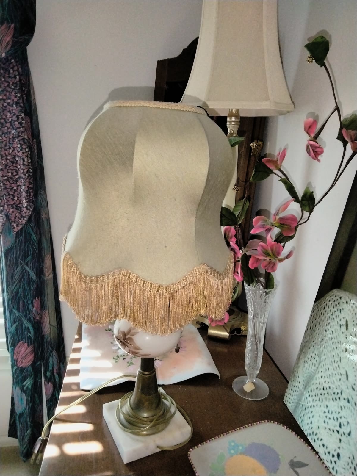 FL-007 Vintage Marble Base Accent Lamp image 1