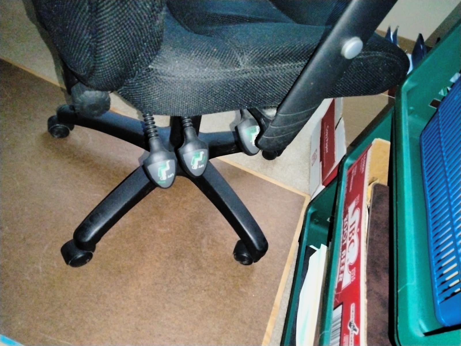 B4-005 Black Fabric Office Chair image 1