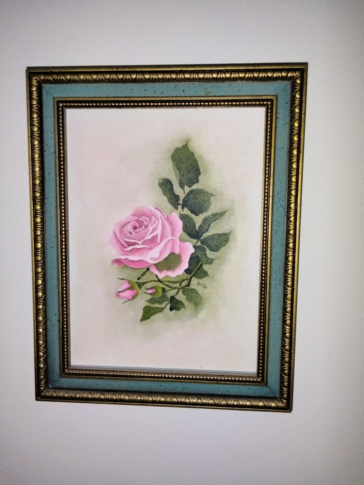 PI-011 Framed Rose Botanical Print image 1