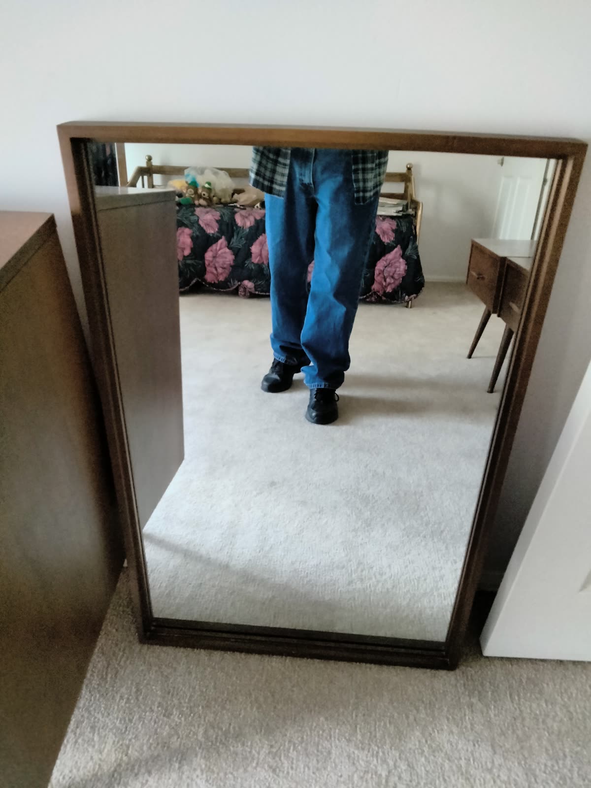 B2-005 Mid-Century Low Dresser Mirror image 1